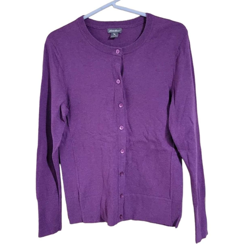 Eddie Bauer Button Up Classic Sweater Size M